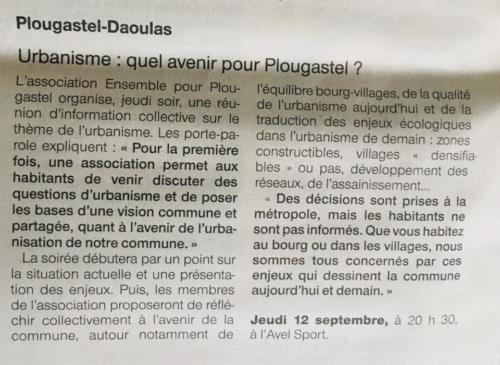 20190912 - Urbanisme - Quel avenir pour Plougastel