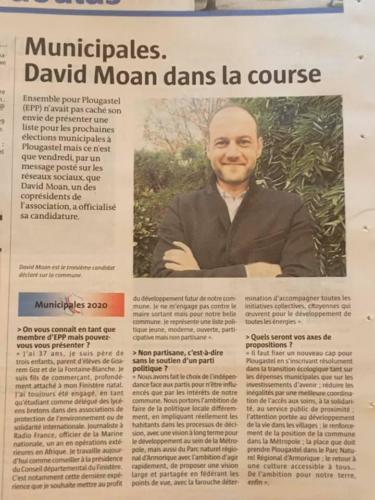 20191110 - Municipales- David Moan dans la course